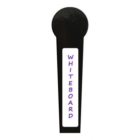 Custom tapered flat with circle top with white/chalk board