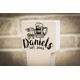 Custom Name Tap Handle with Rectangle Top White