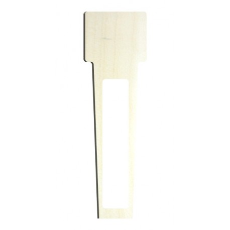 Magnetic laser engraved tapered rectangle