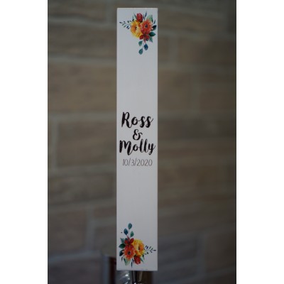 Wedding Floral Square Tap Handle